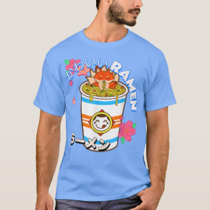 T-shirt Cute Kawaii Japonais Fox Ramen Bowl Kitsune Noodle