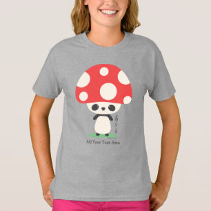 T-shirt Cute Kawaii japonais Kinoko Champhroom Panda