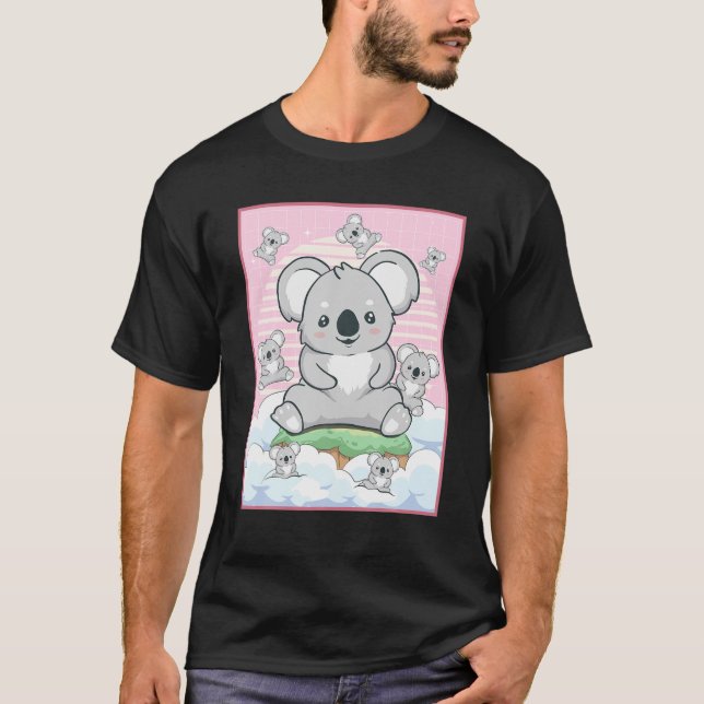 T-shirt Cute Kawaii Koala Oear (Devant)