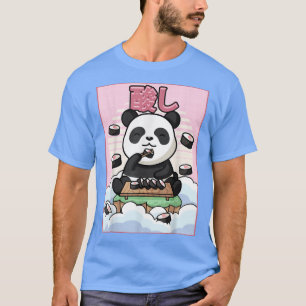 T-shirt Cute Kawaii Panda Bear Sushi Japanese Aesthetic T-