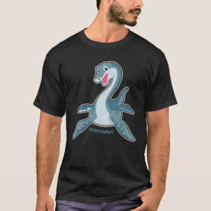 T-shirt Cute Kawaii Plesiosaurus Dinosaures Cadeau Graphiq