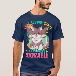 T-shirt Cute KawaiiThree Tête FoLoving Crazy 946