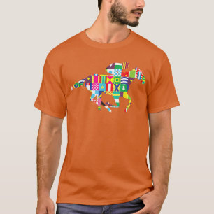 T-shirt Cute Kentucky Horse Racing Soies