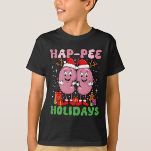 T-shirt Cute Kidney Nurse Retro Hap Pee Vacances Noël