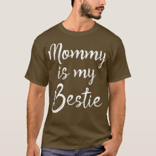 T-shirt Cute Kids Mom is My Best Friend Cadeau Maman is My