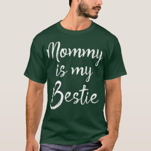 T-shirt Cute Kids Mom is My Best Friend Cadeau Maman is My