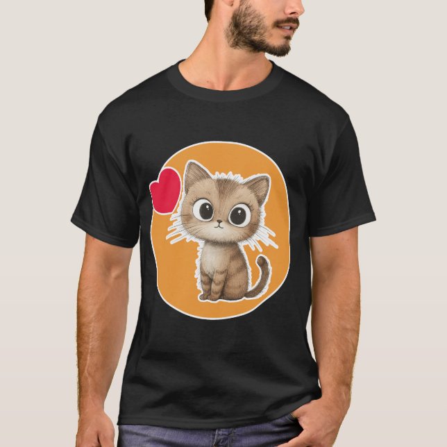 T-shirt Cute Kitten (Devant)