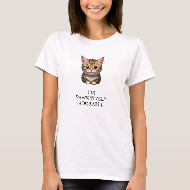 T-shirt Cute Kitten (Devant)