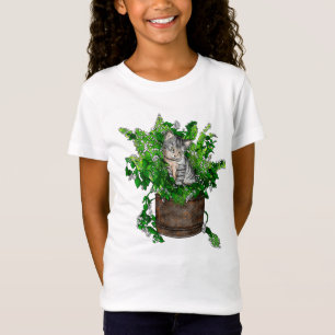 T-Shirt Cute Kitten dans un pot de navet
