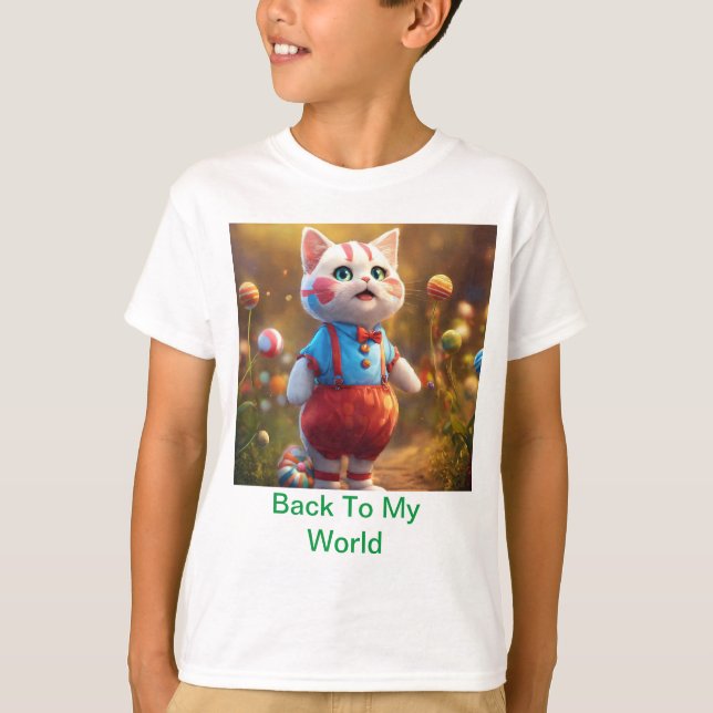 T-shirt Cute Kitten Dessins Jouants (Devant)