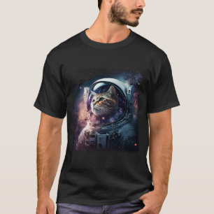 T-shirt Cute Kitten In Deep Space Cat