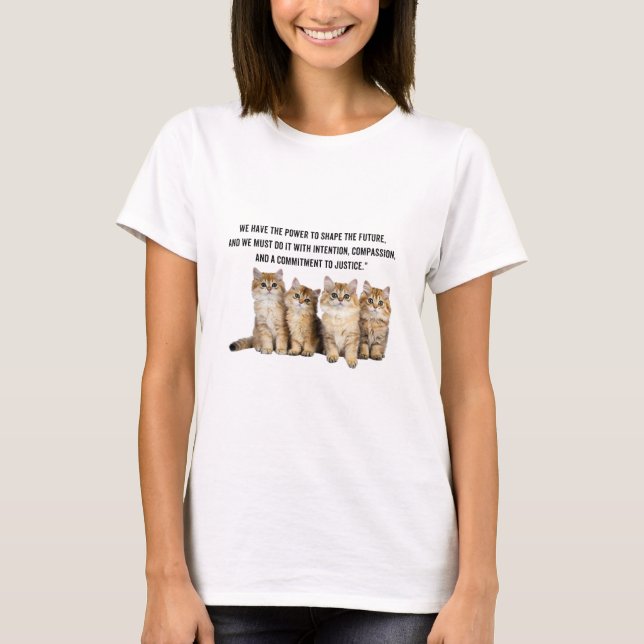 T-shirt Cute kittens avec Kamala dit : (Devant)
