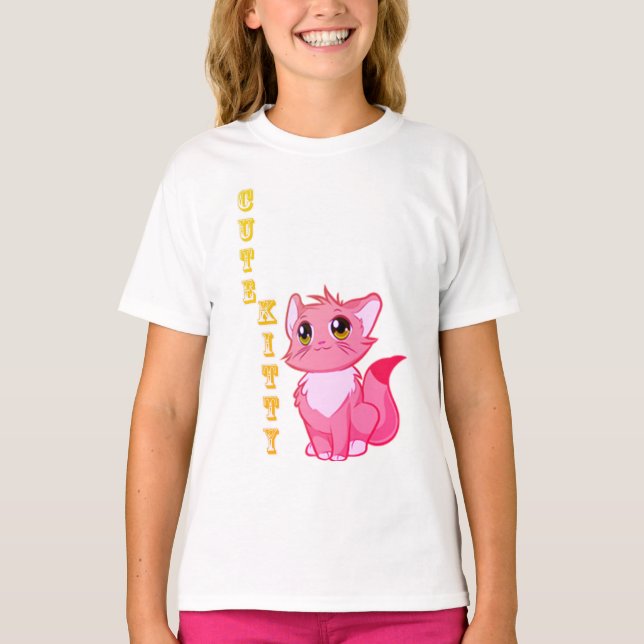 T-shirt Cute Kitty (Devant)