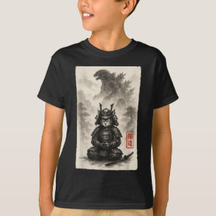 T-shirt Cute Kitty Catzilla Angry Kaiju Anime Chat Monster