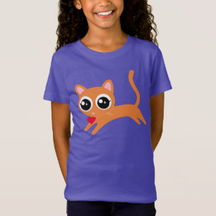 T-Shirt Cute Kitty Chat Heart Thief
