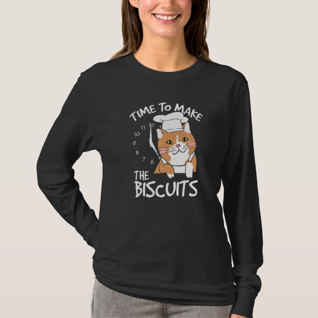T-shirt Cute Kitty Temps Pour Rendre Les Biscuits Cat Univ (Devant)