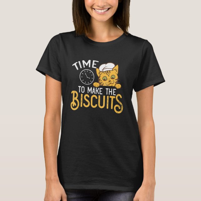 T-shirt Cute Kitty Temps Pour Rendre Les Biscuits Cat Univ (Devant)
