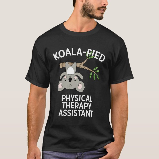 T-shirt Cute Koala Assistant Physique Thérapie Funny Pt Pt (Devant)