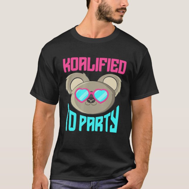 T-shirt Cute Koala Graphic Retro Party Animal Australie (Devant)