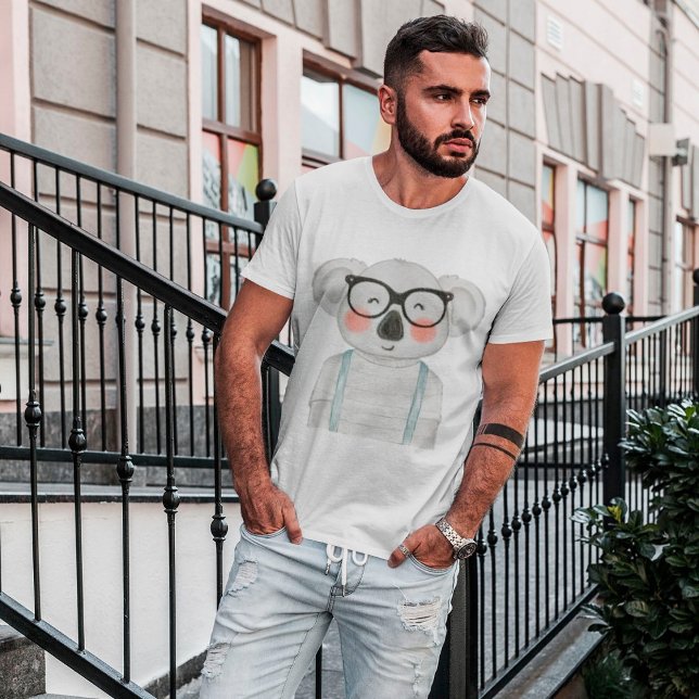 T-shirt Cute Koala portant des lunettes (Créateur téléchargé)