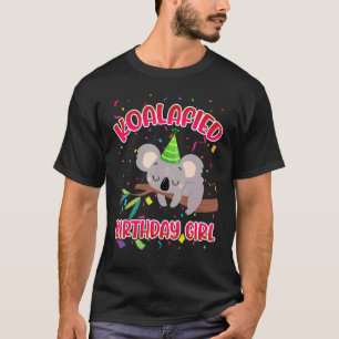 T-shirt Cute Koalafied Anniversaire Filles Koala Ours Enfa