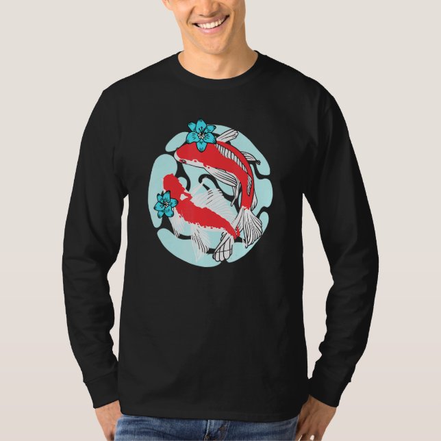 T-shirt Cute Koi Fish Couple Koi Cute Fish Pond (Devant)