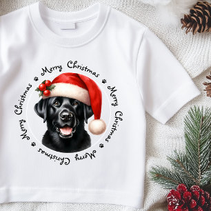 T-shirt Cute Labrador Retriever Père Noël Chien Famille No