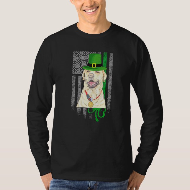 T-shirt Cute Labrador Retrive Saint Patrick S Day Américai (Devant)