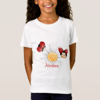 Cute Lady Bug Motif Custom Kids Mug