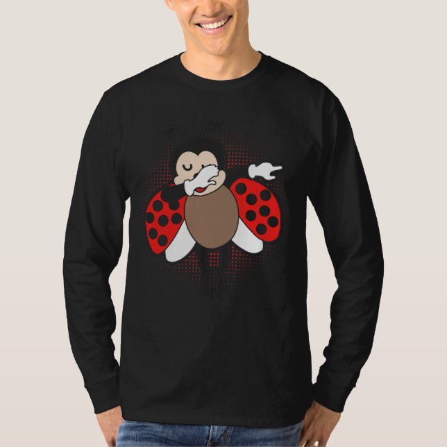 T-shirt Cute Ladybug Dabbing (Devant)