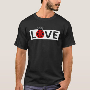 T-shirt Cute Ladybug Love Shape Summer Lady Love Bug