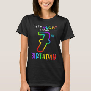 T-shirt Cute Laissons éclater C'est mon 7 7e anniversaire 