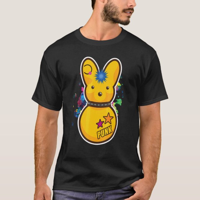 T-shirt Cute lapin esthétique Goth Emo Animal (Devant)