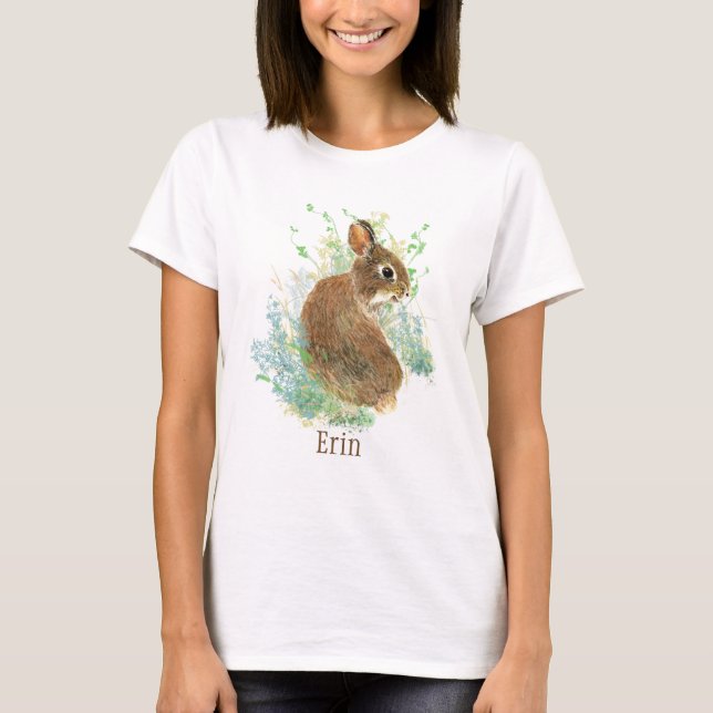 T-shirt Cute lapin lapin Animal animal animal animal perso (Devant)