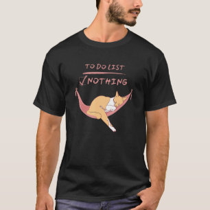 T-shirt Cute Lazy Sleeping Kitty Cat