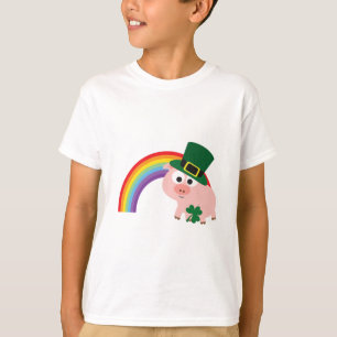 T-shirt Cute Leprechaun Pig