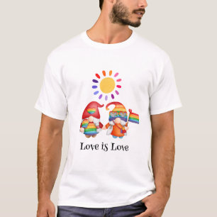 T-shirt Cute LGBTQ L'amour est l'amour coloré arc-en-ciel