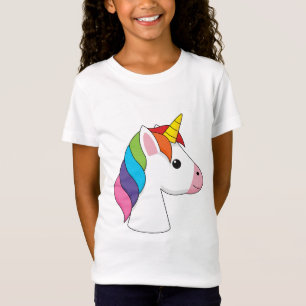 T-Shirt Cute licorne magique avec cheveux colorés