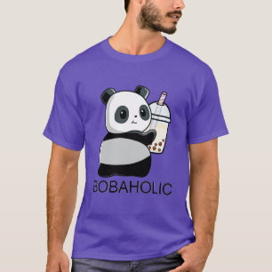 T-shirt Cute Little Bobaholic Panda aime Boba