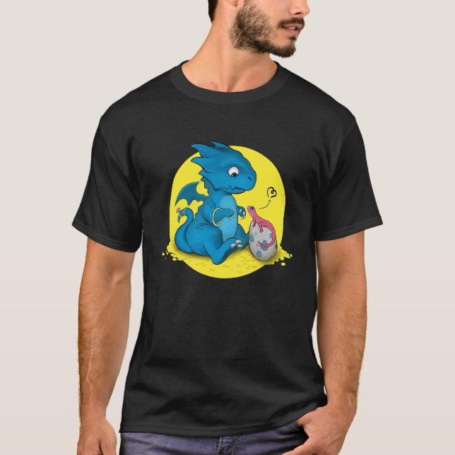 T-shirt Cute little dragon Love Dragons (Devant)