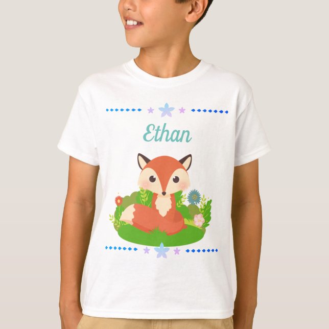 T-shirt Cute Little Fox (Devant)
