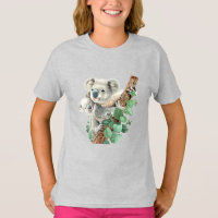 Cute Little Koala Oear Australian Animal Art T-Shi