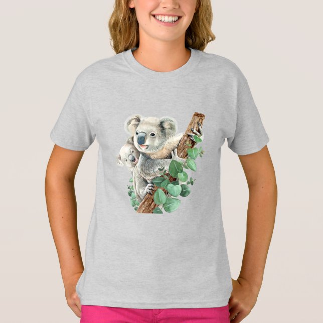 T-shirt Cute Little Koala Oear Australian Animal Art T-Shi (Devant)