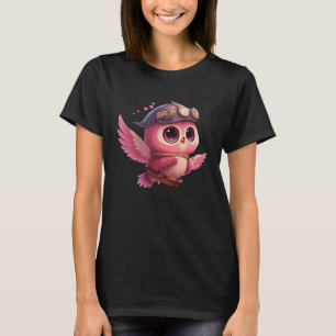 T-shirt Cute Little Owl Valetines Animal Love