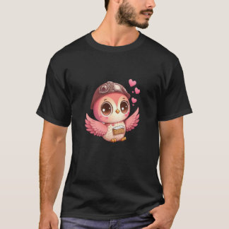 T-shirt Cute Little Owl Valetines Animal Love  17