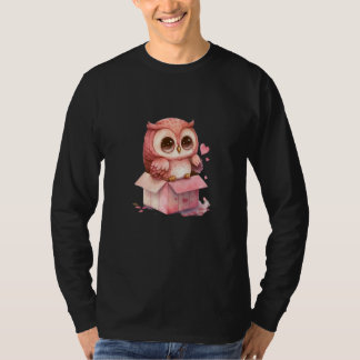 T-shirt Cute Little Owl Valetines Animal Love 25