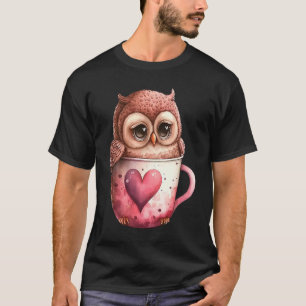T-shirt Cute Little Owl Valetines Animal Love 8