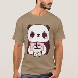 T-shirt Cute Little Panda aime Boba