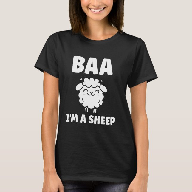 T-shirt Cute Little Sheep cite des animaux simples parce q (Devant)