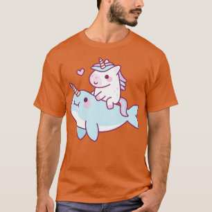 T-shirt Cute Little Unicorn équitation Narwhal